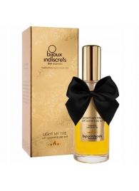 Массажное масло Light My Fire с ароматом карамели - 100 мл. - Bijoux Indiscrets - купить с доставкой в Черкесске