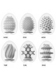 Набор из 6 мастурбаторов Tenga EGG IV с различным рельефом - Tenga - в Черкесске купить с доставкой