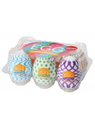 Набор из 6 мастурбаторов Tenga EGG IV с различным рельефом - Tenga - в Черкесске купить с доставкой