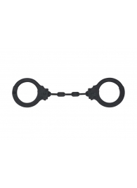 Черные силиконовые наручники Suppression - Lola Games - купить с доставкой в Черкесске