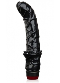 Черный вибромассажер простаты 6  Premium Prostate Massager - BlueLine - в Черкесске купить с доставкой
