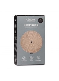 Пеньковая веревка для связывания Hemp Rope - 5 м. - Easy toys - купить с доставкой в Черкесске