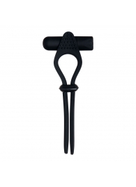 Черное эрекционное лассо с вибропулей Black Tie Affair - Zero Tolerance - в Черкесске купить с доставкой