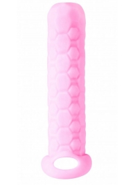 Розовый фаллоудлинитель Homme Long - 13,5 см. - Lola Games - в Черкесске купить с доставкой