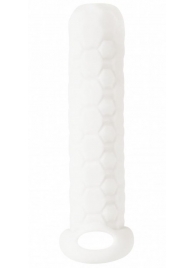 Белый фаллоудлинитель Homme Long - 13,5 см. - Lola Games - в Черкесске купить с доставкой