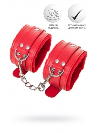 Красные оковы Anonymo из искусственной кожи - ToyFa - купить с доставкой в Черкесске
