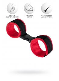 Красно-черные велюровые оковы Anonymo - ToyFa - купить с доставкой в Черкесске