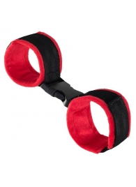 Красно-черные велюровые оковы Anonymo - ToyFa - купить с доставкой в Черкесске