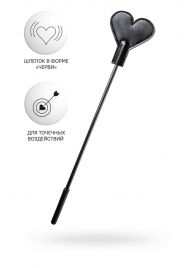 Черный стек со шлепком в форме сердца Anonymo - 35 см. - ToyFa - купить с доставкой в Черкесске