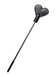 Черный стек со шлепком в форме сердца Anonymo - 35 см. - ToyFa - купить с доставкой в Черкесске