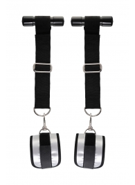 Черно-серебристые фиксаторы для рук на дверь Anonymo - ToyFa - купить с доставкой в Черкесске