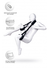 Черные кожаные стропы для фиксации Anonymo - ToyFa - купить с доставкой в Черкесске