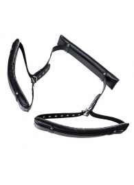 Черные кожаные стропы для фиксации Anonymo - ToyFa - купить с доставкой в Черкесске