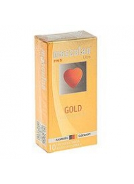 Презервативы Masculan Ultra Gold с золотым напылением и ароматом ванили - 10 шт. - Masculan - купить с доставкой в Черкесске