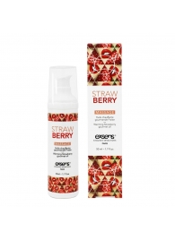 Разогревающее массажное масло  с ароматом клубники Gourmet Strawberry - 50 мл. - Exsens - купить с доставкой в Черкесске
