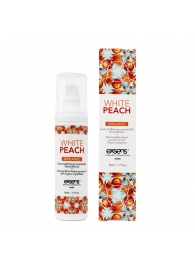 Разогревающее массажное масло Gourmet White Peach Organic с органическими ингредиентами - 50 мл. - Exsens - купить с доставкой в Черкесске