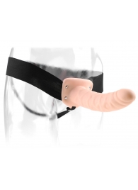 Полый страпон 8  Hollow Strap-On телесного цвета - 19 см. - Pipedream - купить с доставкой в Черкесске