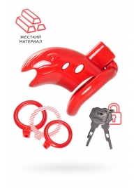 Красный мужской пояс верности из пластика - ToyFa - купить с доставкой в Черкесске