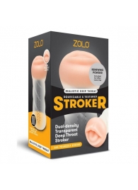 Мастурбатор-ротик ZOLO DEEP THROAT - Zolo - в Черкесске купить с доставкой