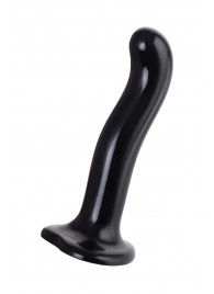 Черный стимулятор для пар P G-Spot Dildo Size M - 18 см. - Strap-on-me - в Черкесске купить с доставкой
