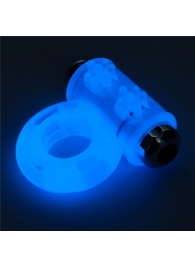 Голубое, светящееся в темноте эрекционное виброкольцо Lumino Play Vibrating Penis Ring - Lovetoy - в Черкесске купить с доставкой