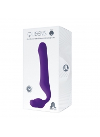 Фиолетовый безремневой страпон Queens L - Adrien Lastic - купить с доставкой в Черкесске