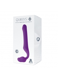 Лиловый безремневой страпон Queens M - Adrien Lastic - купить с доставкой в Черкесске