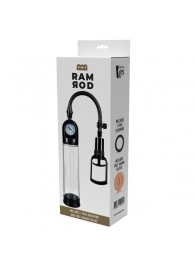 Прозрачная вакуумная помпа с манометром Deluxe Penis Pump - Dream Toys - в Черкесске купить с доставкой