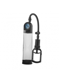 Прозрачная вакуумная помпа с манометром Deluxe Penis Pump - Dream Toys - в Черкесске купить с доставкой