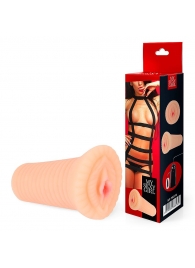 Реалистичный мастурбатор-вагина телесного цвета с вибрацией - Bior toys - в Черкесске купить с доставкой