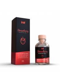 Массажный гель с ароматом клубники Strawberry - 30 мл. - INTT - купить с доставкой в Черкесске