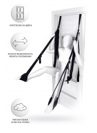 Черные секс-качели на дверь Anonymo №0505 - ToyFa - купить с доставкой в Черкесске