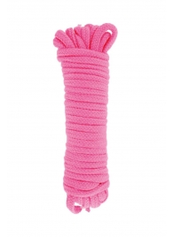 Розовая веревка для связывания Sweet Caress Rope - 10 метров - Sweet Caress - купить с доставкой в Черкесске