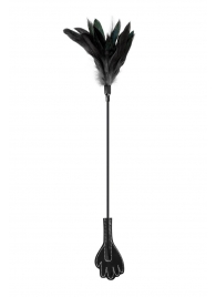 Двусторонний стек-щекоталка Sweet Caress Feather Whip - 58 см. - Sweet Caress - купить с доставкой в Черкесске