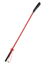 Красно-черный гладкий стек - 71 см. - Fetish Tentation - купить с доставкой в Черкесске