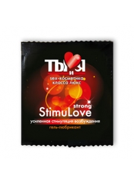 Разогревающий гель-лубрикант Stimulove Strong в одноразовой упаковке - 4 гр. - Биоритм - купить с доставкой в Черкесске