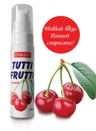 Гель-смазка Tutti-frutti с вишнёвым вкусом - 30 гр. - Биоритм - купить с доставкой в Черкесске