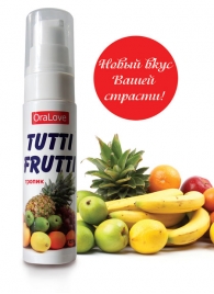 Гель-смазка Tutti-frutti со вкусом тропических фруктов - 30 гр. - Биоритм - купить с доставкой в Черкесске