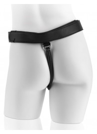 Страпон с телесной насадкой 7  Uncut with Strap on Harness - 18 см. - Pipedream - купить с доставкой в Черкесске