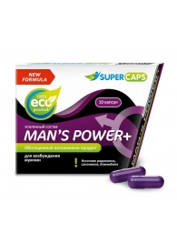 Возбуждающее средство для мужчин Mans Power plus - 10 капсул (0,35 гр.) +1 в подарок - SuperCaps - купить с доставкой в Черкесске