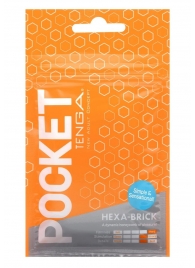 Карманный мастурбатор HEXA-BRICK - Tenga - в Черкесске купить с доставкой