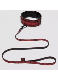 Стильный ошейник с поводком Reversible Faux Leather Collar and Lead - Fifty Shades of Grey - купить с доставкой в Черкесске