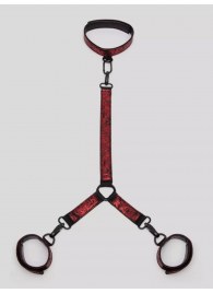 Ошейник с наручниками Reversible Faux Leather Collar and Wrist - Fifty Shades of Grey - купить с доставкой в Черкесске