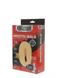 Мастурбатор-вагина с вибрацией и выносным пультом управления REALSTUFF SMOOTH   BALD - Dream Toys - в Черкесске купить с доставкой