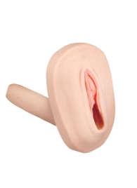 Мастурбатор-вагина с вибрацией и выносным пультом управления REALSTUFF SMOOTH   BALD - Dream Toys - в Черкесске купить с доставкой