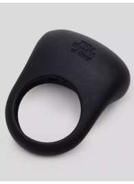 Черное эрекционное виброкольцо Sensation Rechargeable Vibrating Love Ring - Fifty Shades of Grey - в Черкесске купить с доставкой