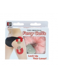 Металлические наручники с розовой меховой опушкой METAL HANDCUFF WITH PLUSH PINK - Dream Toys - купить с доставкой в Черкесске