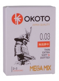 Набор из 4 презервативов OKOTO MegaMIX - Sitabella - купить с доставкой в Черкесске