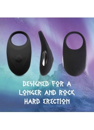Черное эрекционное виброкольцо Thor Cockring - FeelzToys - в Черкесске купить с доставкой