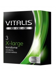 Презервативы увеличенного размера VITALIS PREMIUM x-large - 3 шт. - Vitalis - купить с доставкой в Черкесске